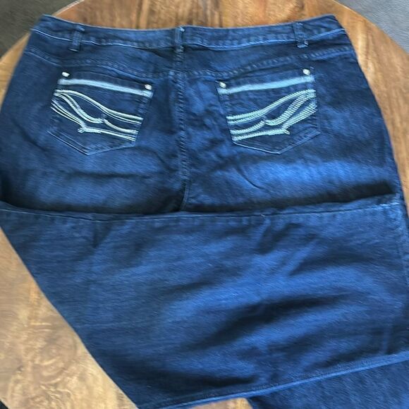 CJ Banks Jeans Denim size  24W RN63823 dark wash - Picture 1 of 6